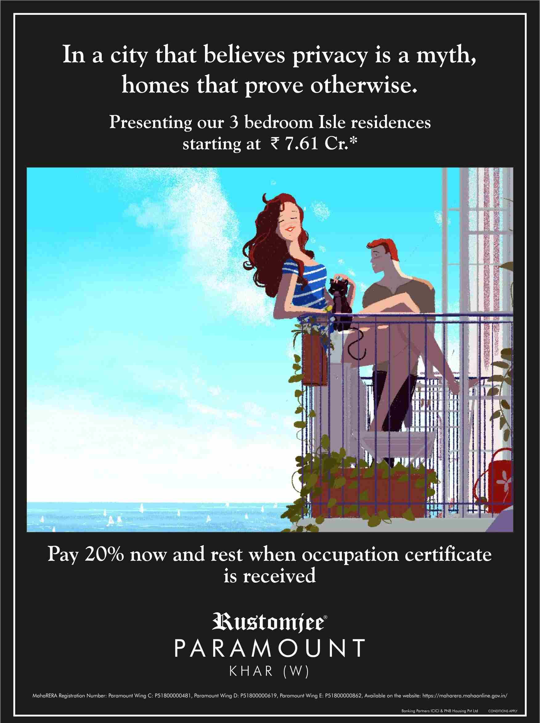 Presenting 3 bedroom Isle residences at Rustomjee Paramount in Mumbai Update